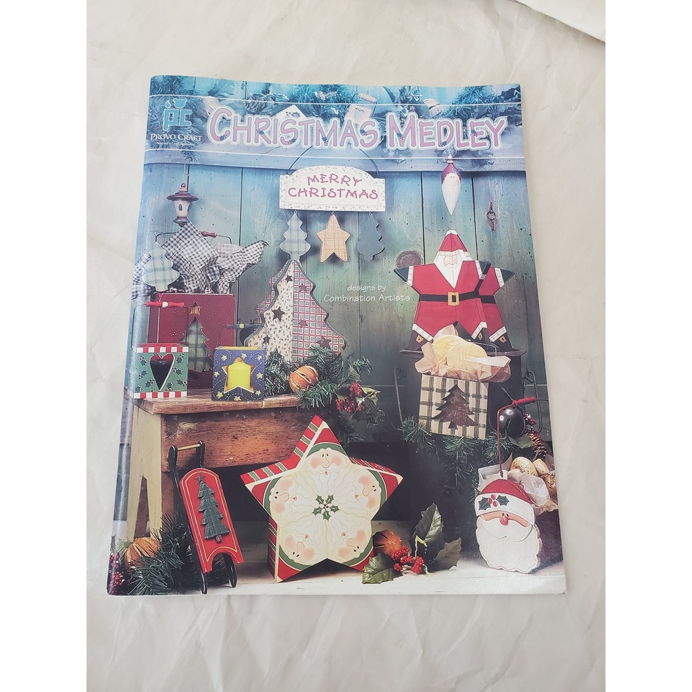 Provo Craft Christmas Medley Pattern Book Marie Cole Wood Craft Designs 40-6219